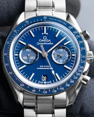 Omega Speedmaster Two Counters Co-Axial Titanium Chronograph Blue