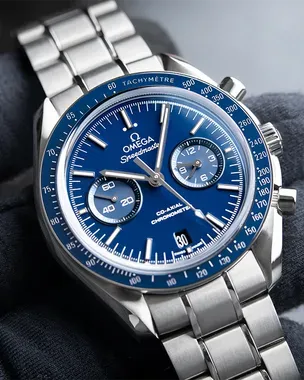 Omega Speedmaster Two Counters Co-Axial Titanium Chronograph Blue