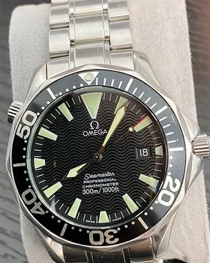 Omega Seamaster Professional 300M 41MM Black Dial Steel Bracelet