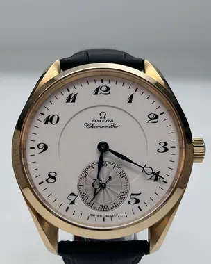 Omega Seamaster Aqua Terra XXL 49.2MM White Dial Leather Strap