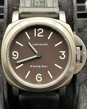 panerai tobacco dial Panerai Luminor Base 44MM Tobacco Dial Rubber Strap (PAM00055) – Grailzee