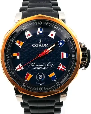Corum Admiral's Cup 41MM Blue Dial Rubber Strap (082.833.24