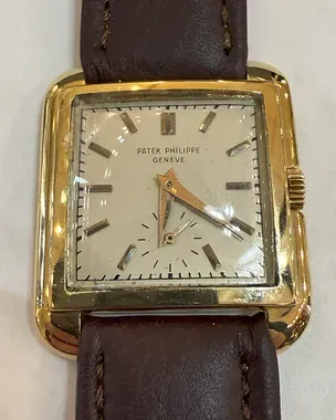 Patek Philippe Cioccolatone 31MM Silver Dial Leather Strap (2486