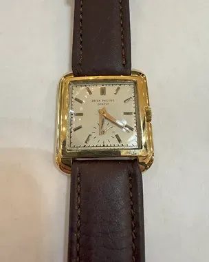 Patek Philippe Cioccolatone 31MM Silver Dial Leather Strap (2486