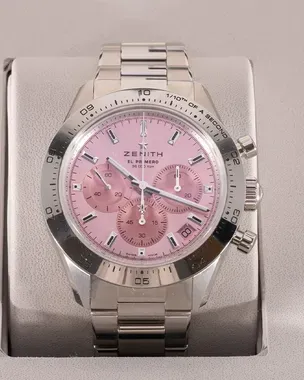 2023 Zenith Chronomaster Sport L.E. 41MM Pink Dial Steel Bracelet