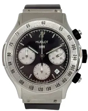 Hublot Classic MDM Super B 42.5MM Black Dial Rubber Strap (1920.1