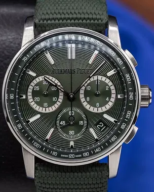 2023 Audemars Piguet Code 11.59 41MM Green Dial Rubber Strap