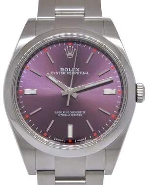 2019 Rolex Oyster Perpetual 39MM Grape Dial Oyster Bracelet
