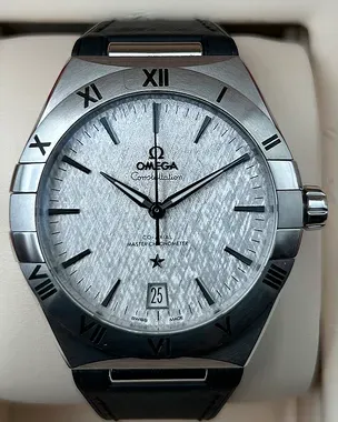 2022 Omega Constellation 41MM Grey Dial Rubber Strap (131.12.41.21