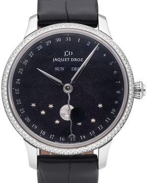 Jaquet Droz Astrale Eclipse 39MM Aventurine Dial Leather Strap