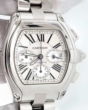 2006 Cartier Roadster Chronograph XL 43MM Silver Dial Steel