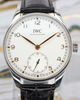 2022 IWC Schaffhausen Portugieser 40MM Silver Dial Leather Strap (IW358303)
