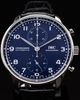 2019 IWC Schaffhausen Portugieser Chronograph "150 Years" L.E. 41MM Blue Dial Leather Strap (IW371601)