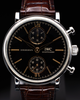 2023 IWC Schaffhausen Portofino Chronograph 39MM Black Dial Leather Strap (IW391404)