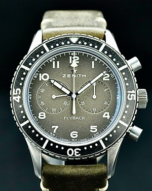 Zenith Pilot Cronometro Tipo CP-2 Flyback 43MM Grey Dial Leather