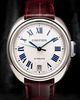 2023 Cartier Cle De Cartier 35MM Silver Dial Leather Strap (WSCL0017)